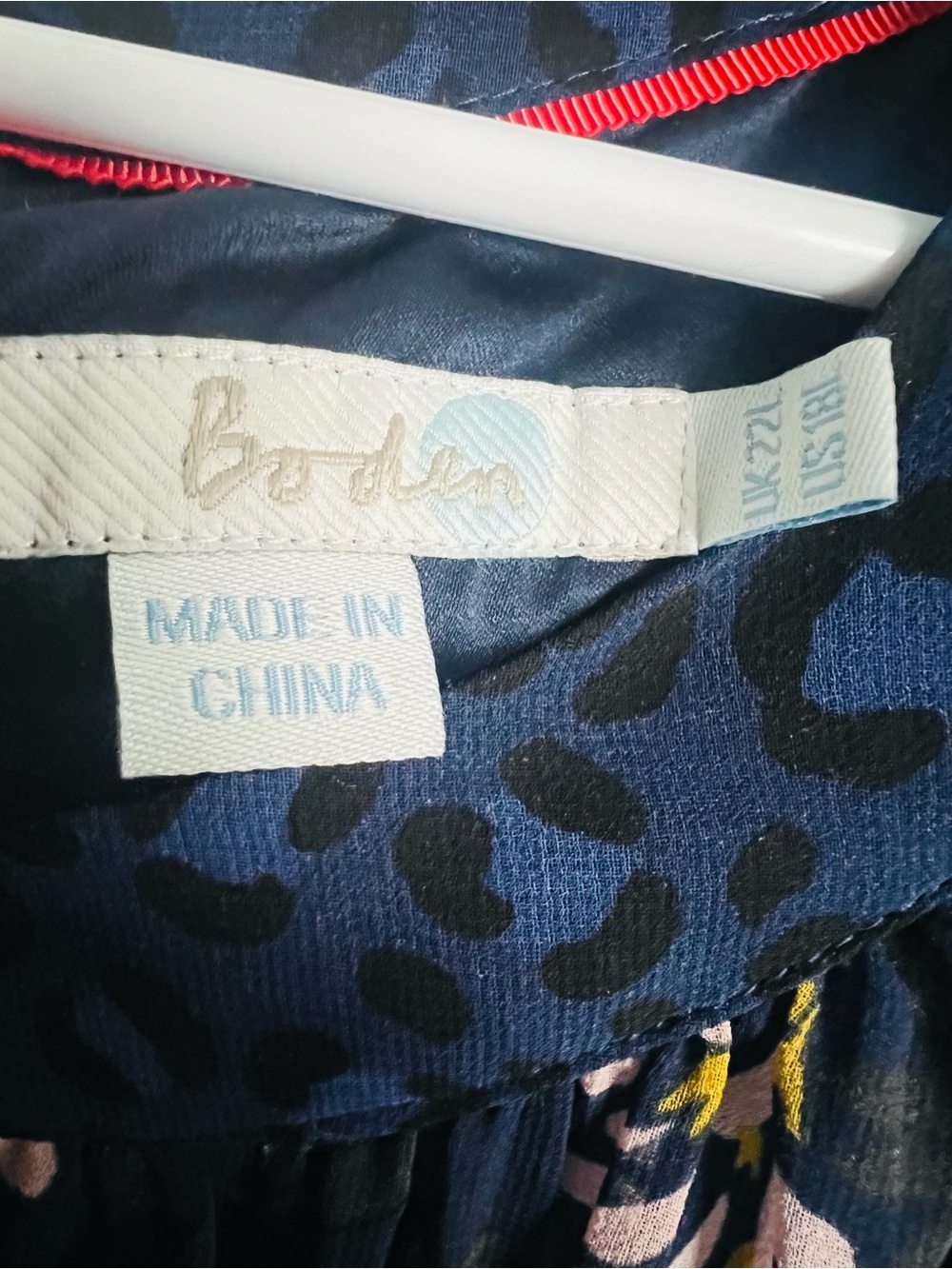 Boden Navy Floral-Print Long Sleeve Maxi Dress - Picture 7 of 7